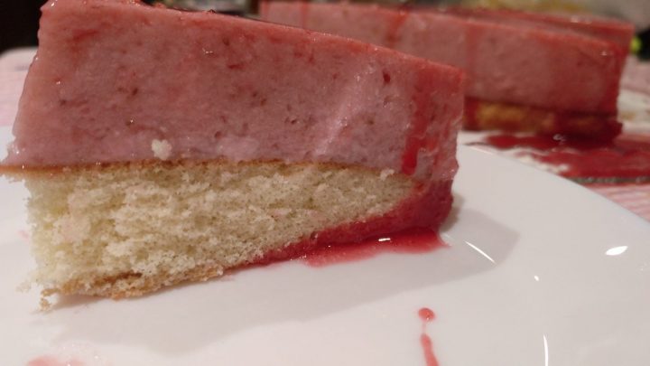 Tarta de fresa para San Valentín