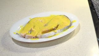 Receta de salmón en salsa de naranja con Thermomix