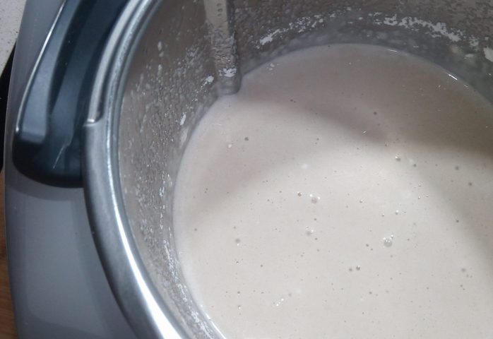 Mezcla de la masa hecha.