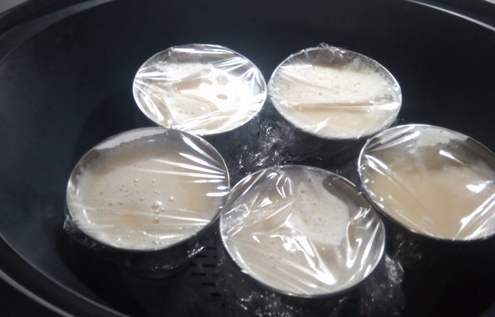 Flanes varoma en la Thermomix.