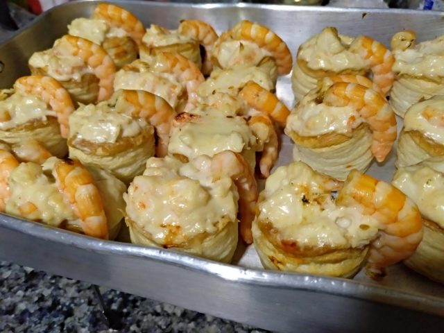 Volavanes rellenos de gambas y pollo en Thermomix tm5
