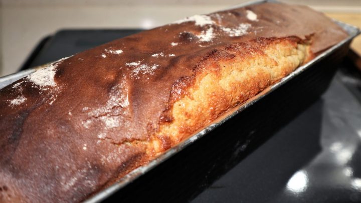 Bizcocho de yemas de huevo terminado