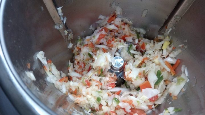 Picar menestra en Thermomix