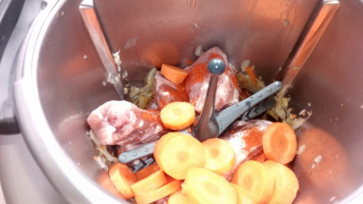 Costillas menestra en la Thermomix