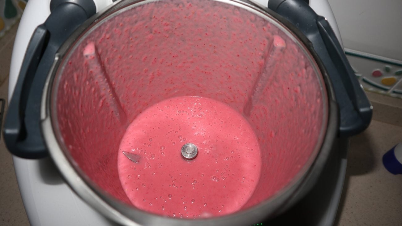Batido de fresa con Thermomix tm5