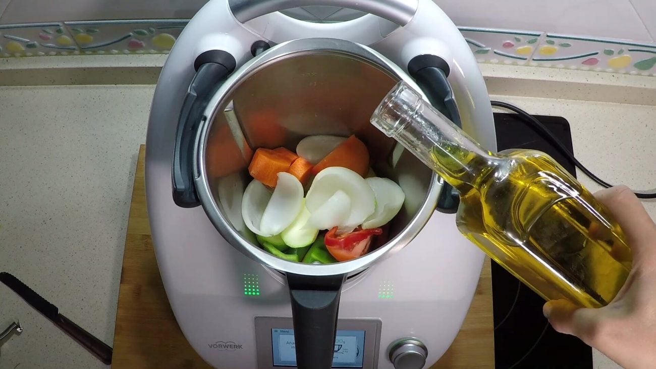 Trocear las verduras con Thermomix
