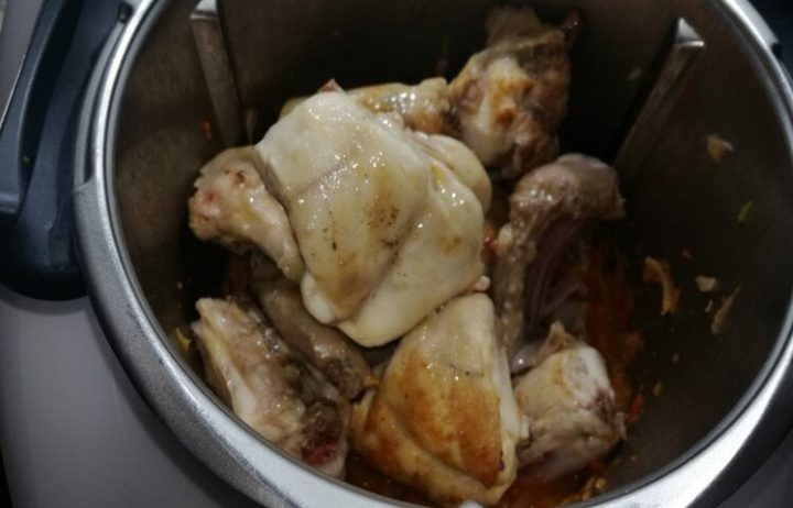 Conejo para hacer arroz en la Thermomix