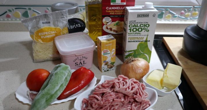 Canalones ingredientes para hacerlos