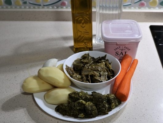 Ingredientes para hacer la receta de puré con brócoli en Mambo