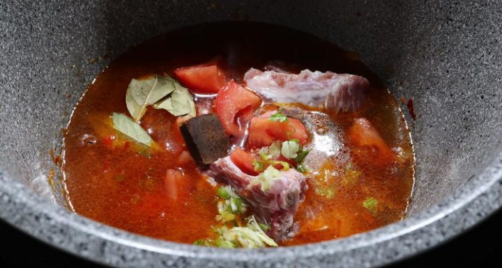 Costilla para el arroz en la Olla GM