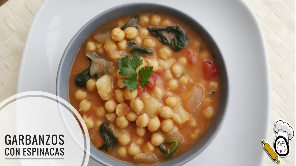 Garbanzos con Espinacas en Mambo Un Plato de Cuchara Delicioso