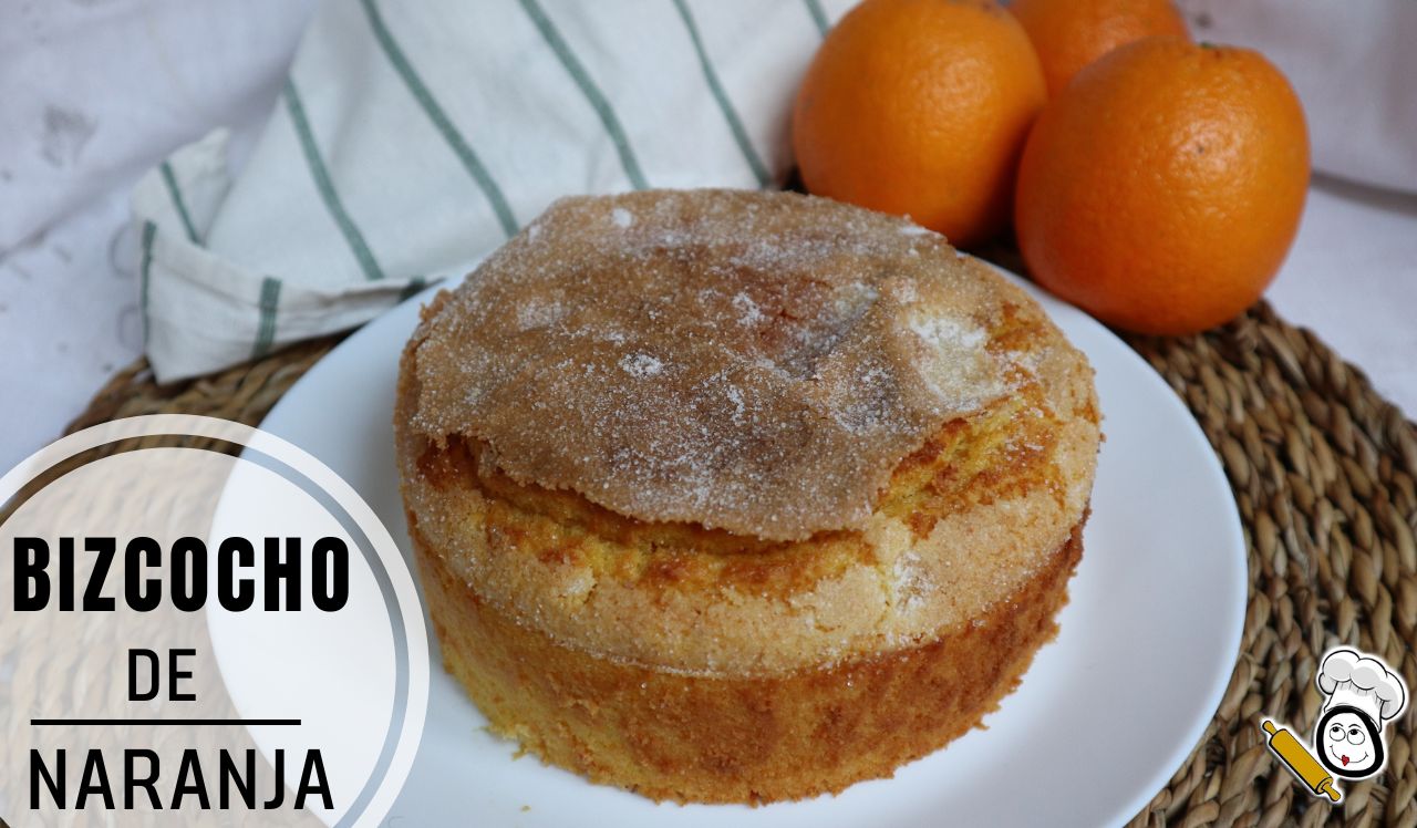 Bizcocho de naranja esponjoso freidora de aire