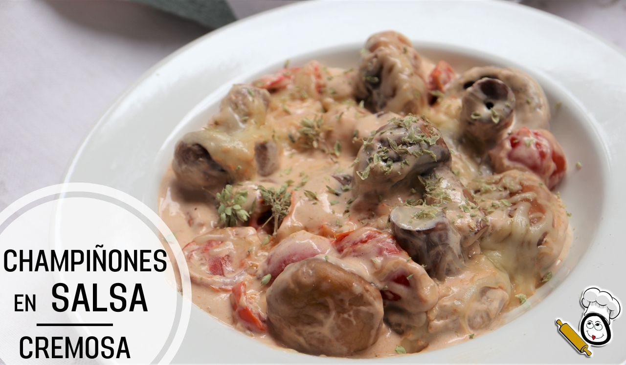 Champinones salsa cremosa receta casera