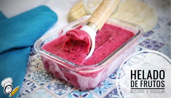 Como hacer Helado de frutos rojos con yogur Thermomix