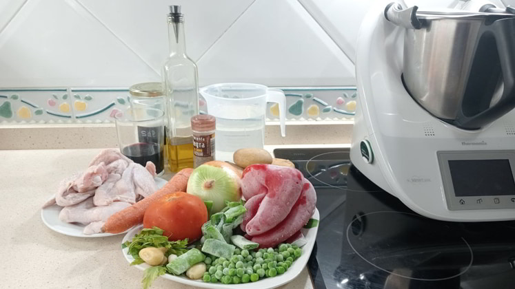 Ingredientes receta alitas pollo thermomix