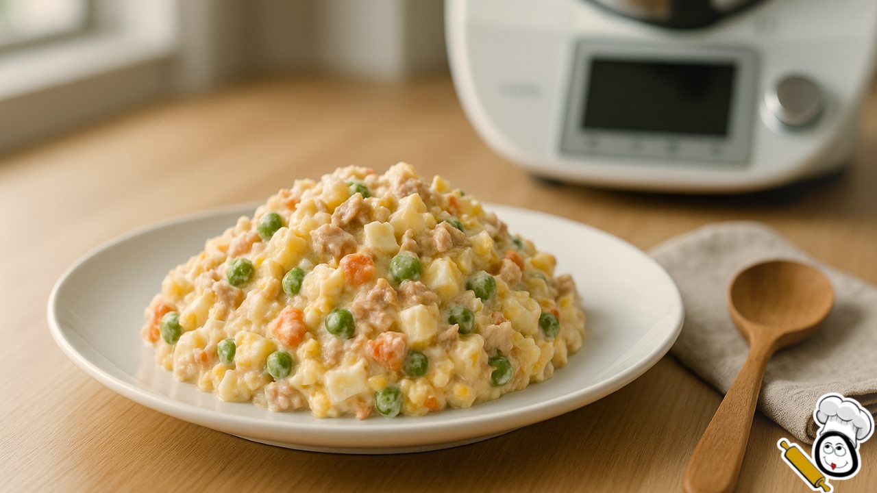Receta de ensaladilla de patatas rusa thermomix