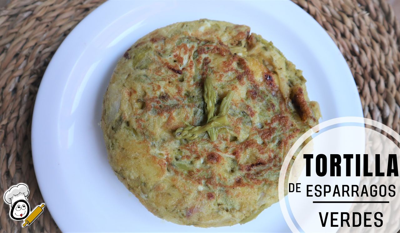 Tortilla de esparragos verdes receta casera