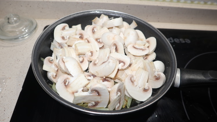 cocina champinones noqui receta