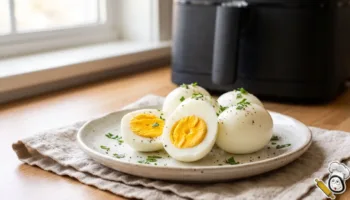 como hacer huevos cocidos freidora de aire