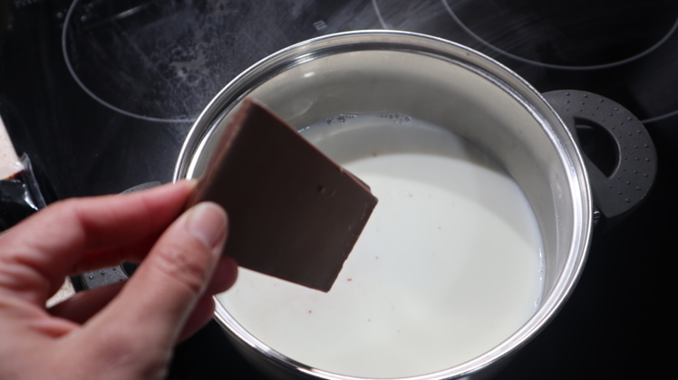 flan chocolate sin horno leche chocolate fundiendo
