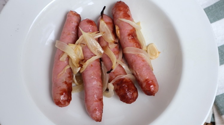 freidora de aire salchichas al vino rapidas