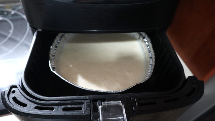 hornear tarta queso freidora aire