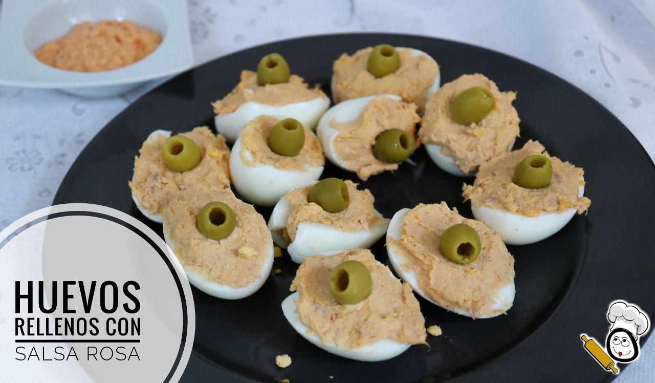Cómo hacer los huevos rellenos de atún con salsa rosa en Thermomix