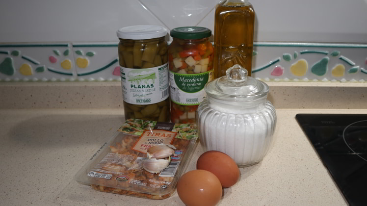 ingredientes judias verdes pollo huevo receta casera