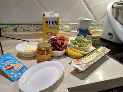 ingredientes tarta fruta con hojaldre thermomix