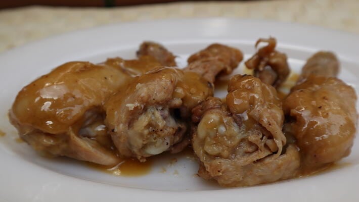 Receta de jamoncitos de pollo al ajillo