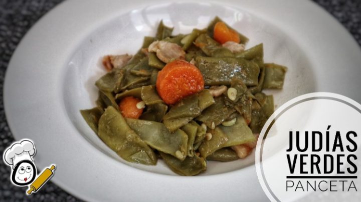 Judías verdes con panceta en la Olla GM