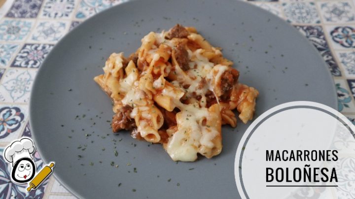 Macarrones a la boloñesa con Mambo de Cecotec