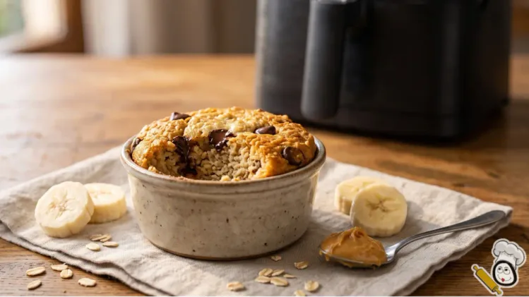 receta Baked Oats freidora de aire