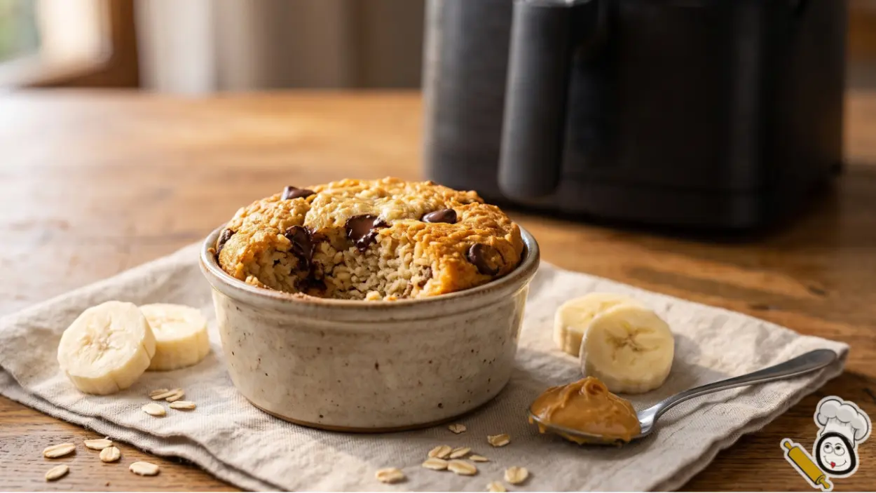 receta Baked Oats freidora de aire