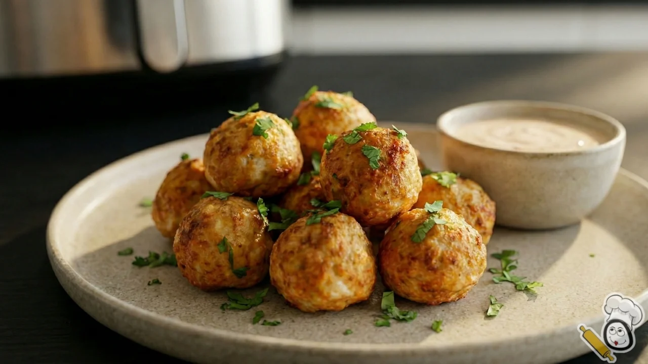 receta albondigas pollo freidora de aire