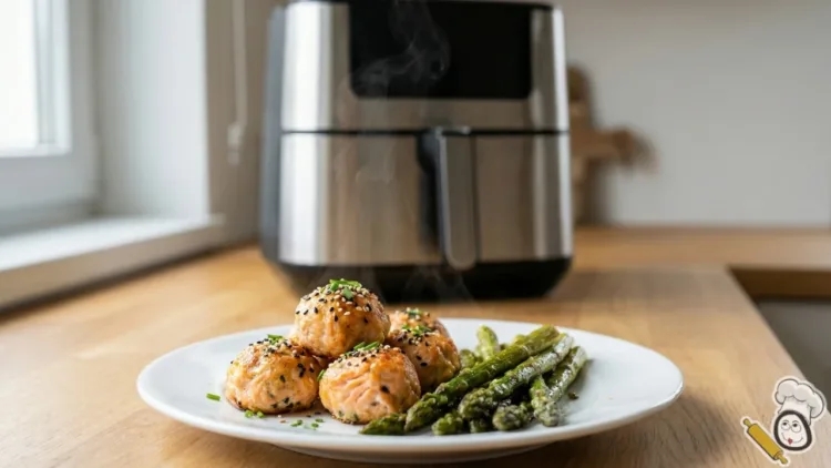 receta albondigas salmon freidora de aire