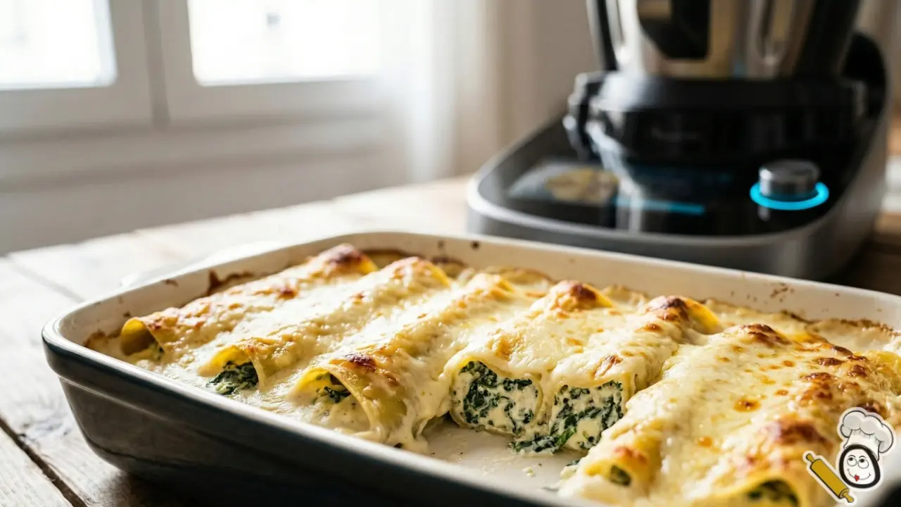 receta canalones de queso mambo cecotec