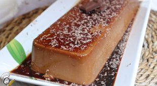 receta casera flan chocolate sin horno