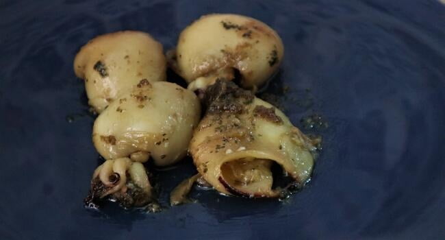 Receta terminada de chipirones en Thermomix