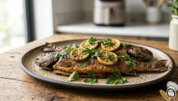 receta de trucha freidora de aire