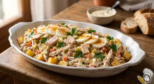 receta ensaladilla de pollo cremosa receta casera
