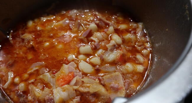 Cocinar las judias en el robot de cocina