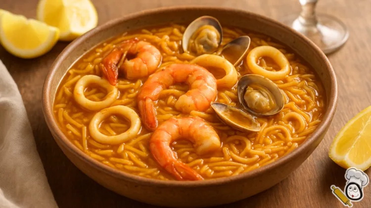receta fideos a la marinera mambo cecotec