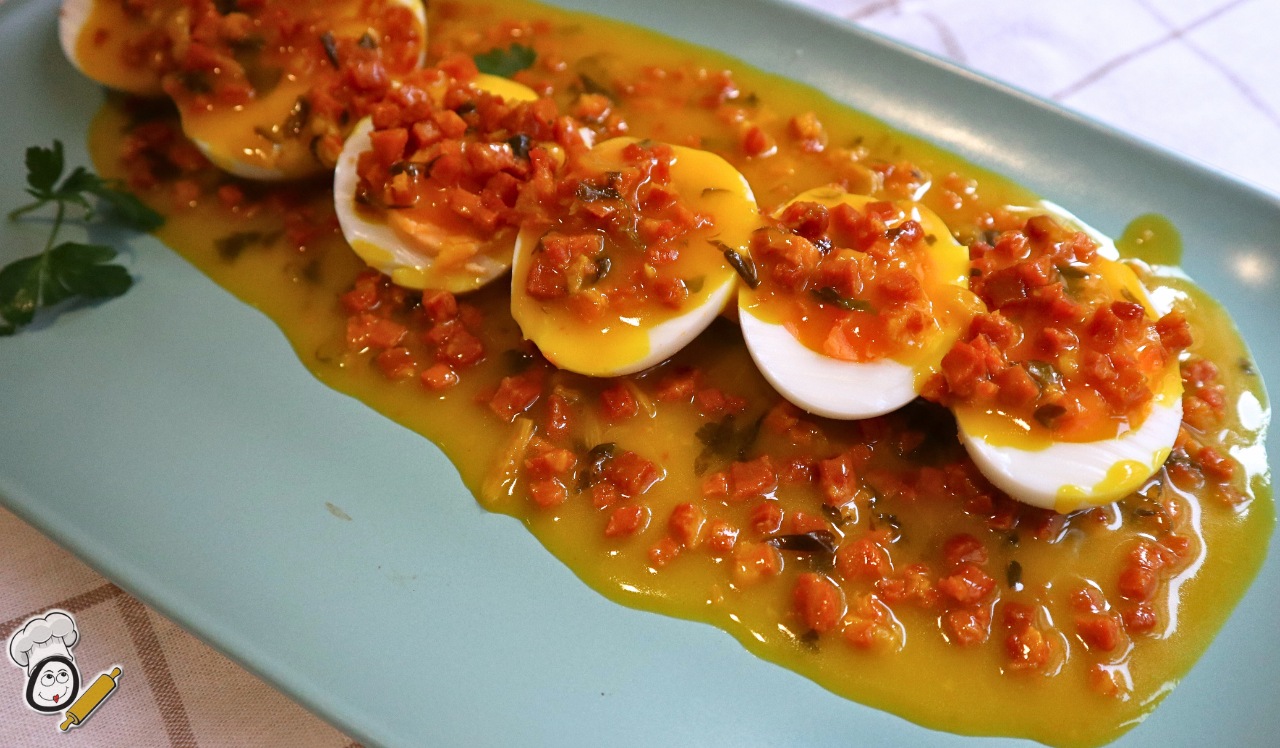receta huevos duros salsa jamon thermomix