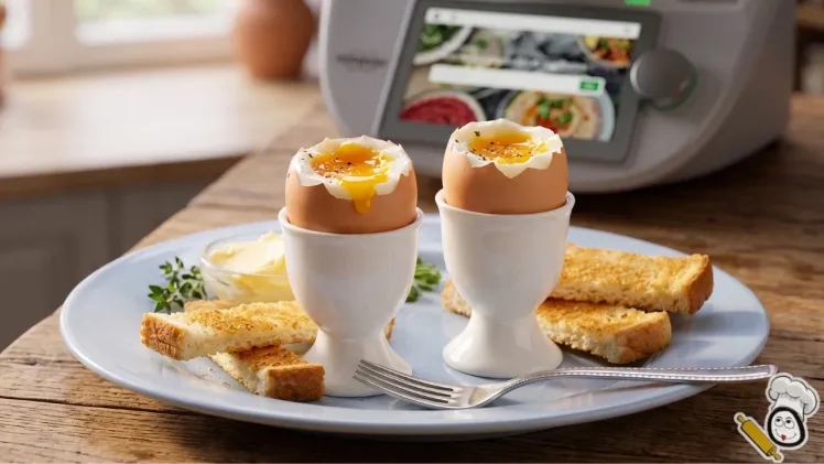 receta huevos tibios con mantequilla thermomix