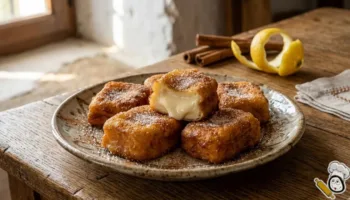 receta leche frita cremosa freidora de aire