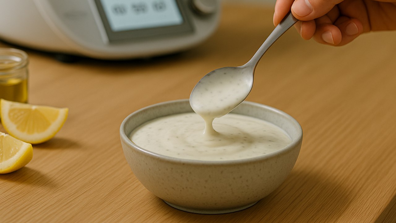 receta lista salsa de yogur con thermomix