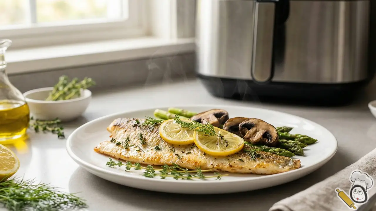 receta lubina sana freidora de aire