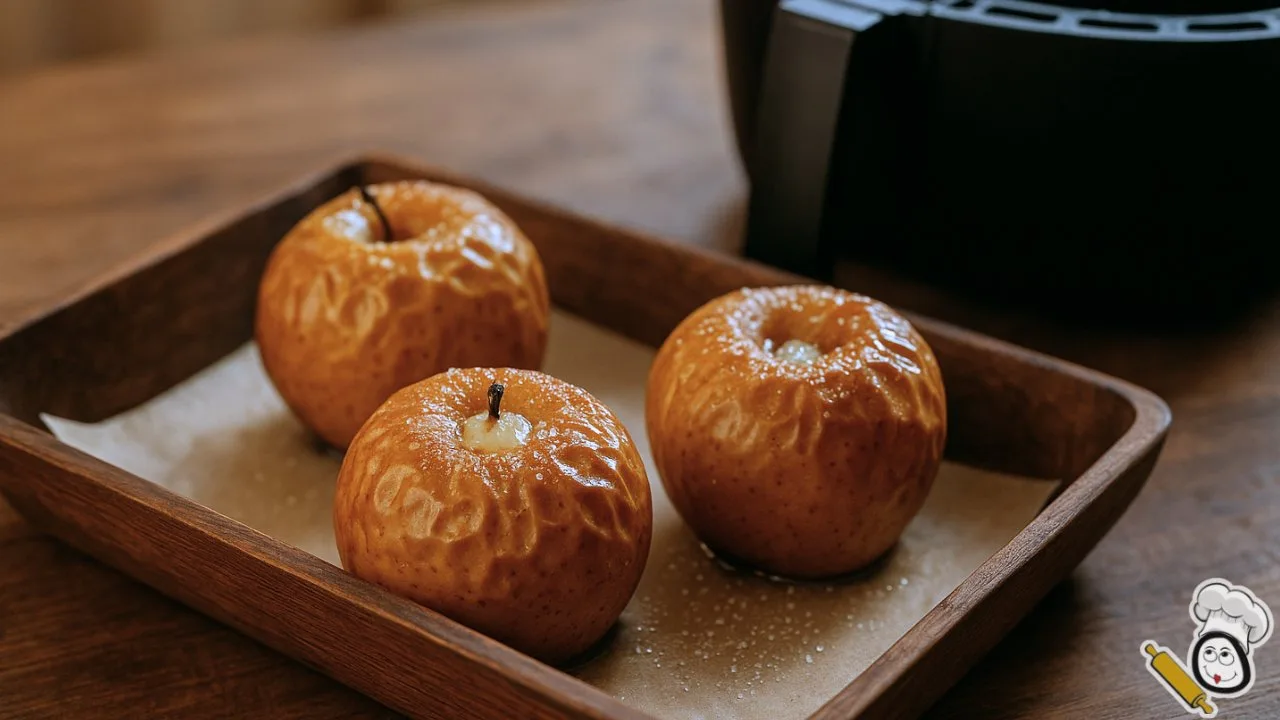 receta manzanas asadas freidora de aire