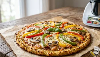 receta masa pizza keto vegana coliflor thermomix